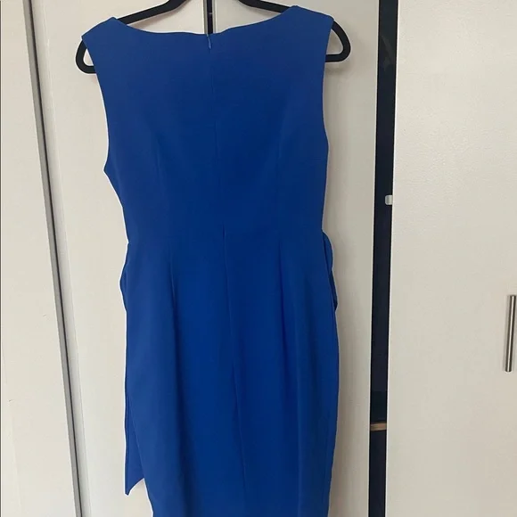Chic Asymmetrical Blue Dress Fehaute size 6 NWT - Picture 6 of 9